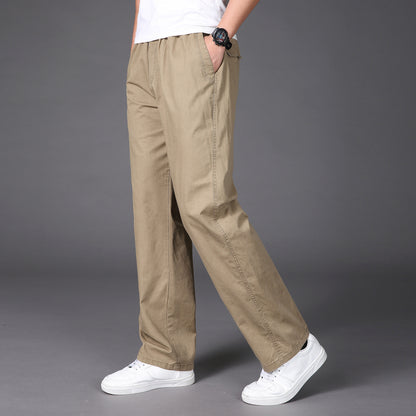 🔥【50-130KG】2026 nove moške hlače plus size casual straight
