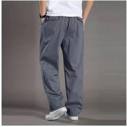 🔥【50-130KG】2026 nove moške hlače plus size casual straight