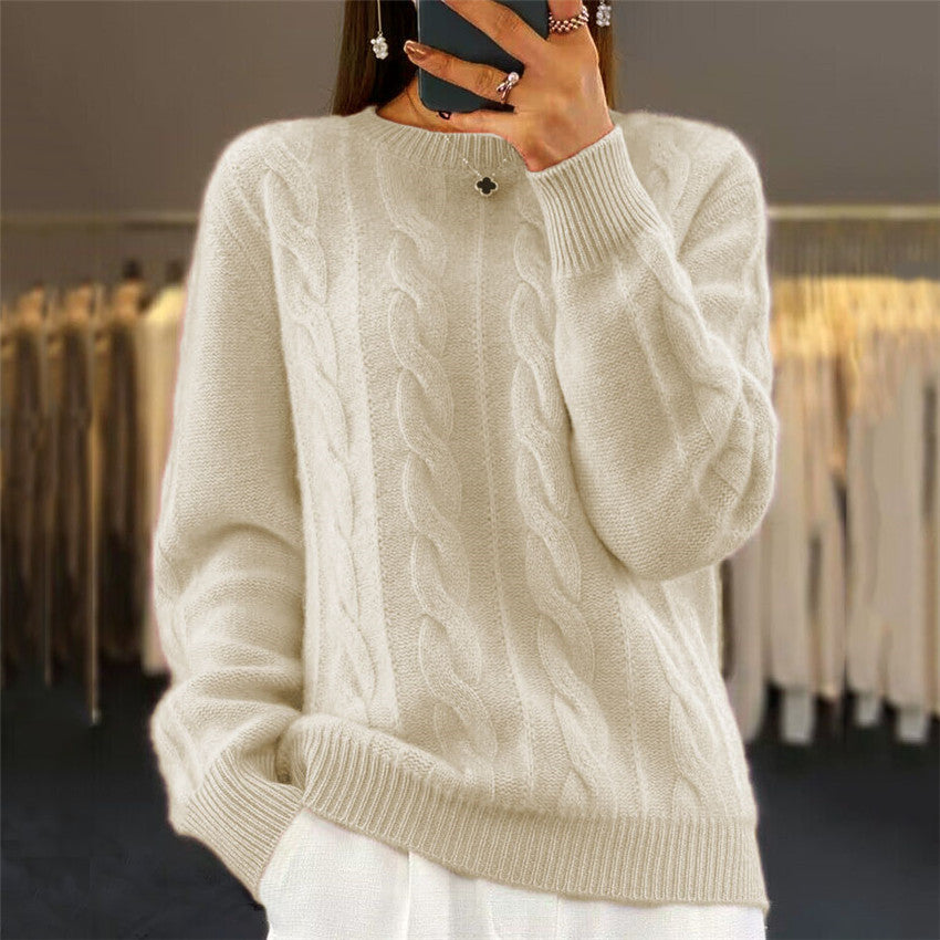 🔥⛄【S-XL】Nowy sweter z wełny na jesień i zimę 2026, jednolity kolor, wysokiej jakości