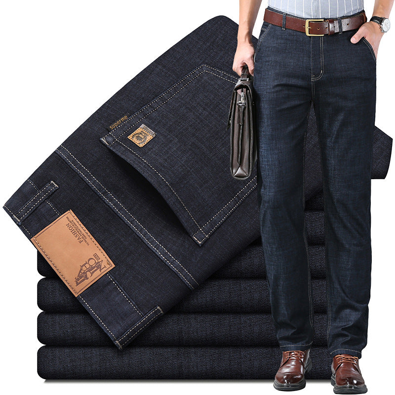🔥🔥 【60-110 kg】👖👖 Jeansy męskie, proste, codzienne, uniwersalne, w dużych rozmiarach
