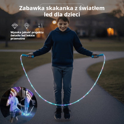🏃🌈 Dziecięca skakanka LED