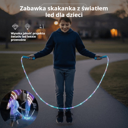 🏃🌈 Dziecięca skakanka LED