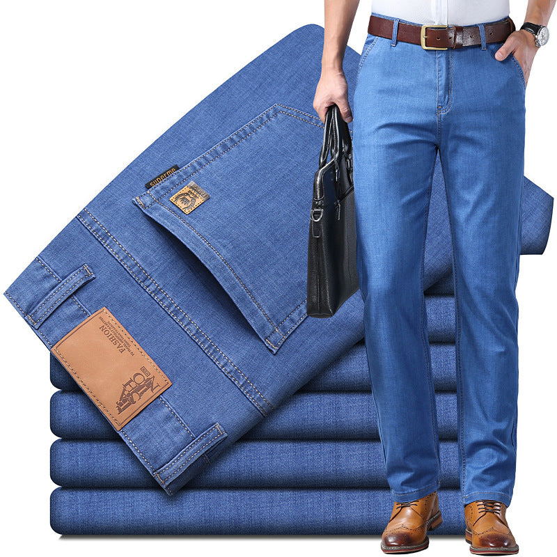 🔥🔥 【60-110 kg】👖👖 Jeansy męskie, proste, codzienne, uniwersalne, w dużych rozmiarach