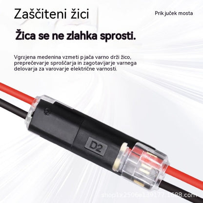 🥳 50 % popust! ⏰ 【1000 kosov na zalogi】Žični konektor brez luščenja, z zaklepno zaponko, varnim zapiranjem in protizdrsnim premazom ⚡️