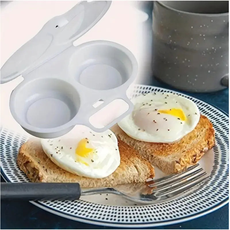 🍳 Forma na vejce/smažená vejce do mikrovlnné trouby [Kupte jeden, druhý zdarma - získejte 2 balení] | Zdravá snídaně bez oleje hotová během několika minut 🥪