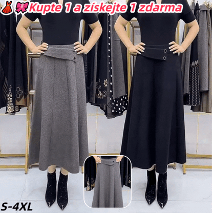 👗🎀【S-4XL】Vlněná sukně na podzim a zimu