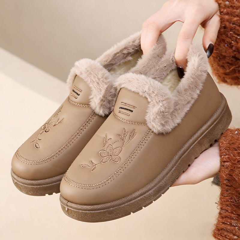 ❄️👢🔥Te nowe damskie buty z bawełnianą podeszwą mają wełnianą podszewkę i mocną antypoślizgową podeszwę, idealne dla kobiet w średnim i starszym wieku.