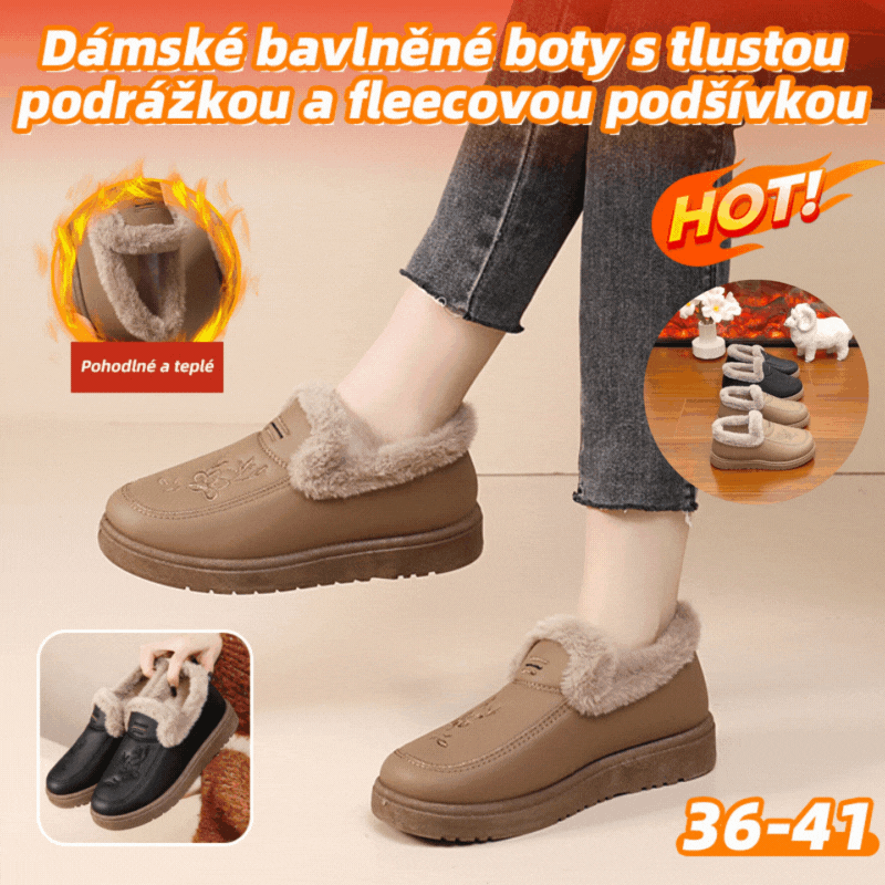 ❄️👢🔥Te nowe damskie buty z bawełnianą podeszwą mają wełnianą podszewkę i mocną antypoślizgową podeszwę, idealne dla kobiet w średnim i starszym wieku.