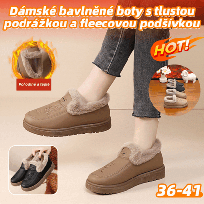 ❄️👢🔥Te nowe damskie buty z bawełnianą podeszwą mają wełnianą podszewkę i mocną antypoślizgową podeszwę, idealne dla kobiet w średnim i starszym wieku.