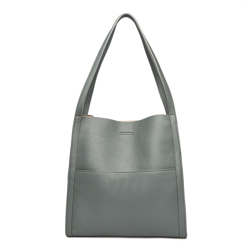 🔥👜👜【45% ZNIŻKI】Prosta, modna, pojemna torba na ramię z miękkiej skóry na jesień i zimę