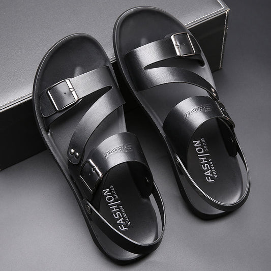 🔥【39-48】 👟 Novi moški poletni sandali, izdelani iz mehkega pravega usnja.
