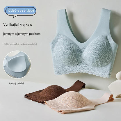 👙【3 dílná sada】Nová a vylepšená krajková podprsenka, pohodlná, pro větší velikosti