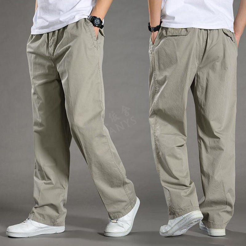 🔥【50-130KG】2026 nove moške hlače plus size casual straight