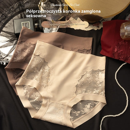 💖💥【Zestaw 5 elementów】 - Damskie bezszwowe koronkowe majtki, wysoka elastyczność, modelowanie i modelowanie brzucha, podnoszenie pośladków