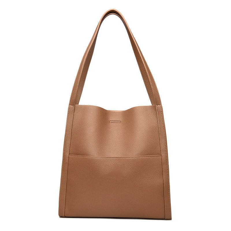 🔥👜👜【45% ZNIŻKI】Prosta, modna, pojemna torba na ramię z miękkiej skóry na jesień i zimę