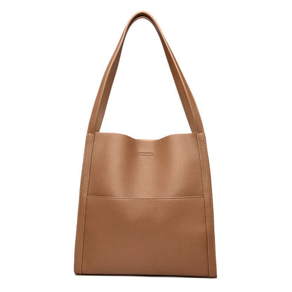 🔥👜👜【45% ZNIŻKI】Prosta, modna, pojemna torba na ramię z miękkiej skóry na jesień i zimę