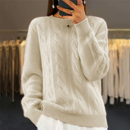 🔥⛄【S-XL】Nowy sweter z wełny na jesień i zimę 2026, jednolity kolor, wysokiej jakości