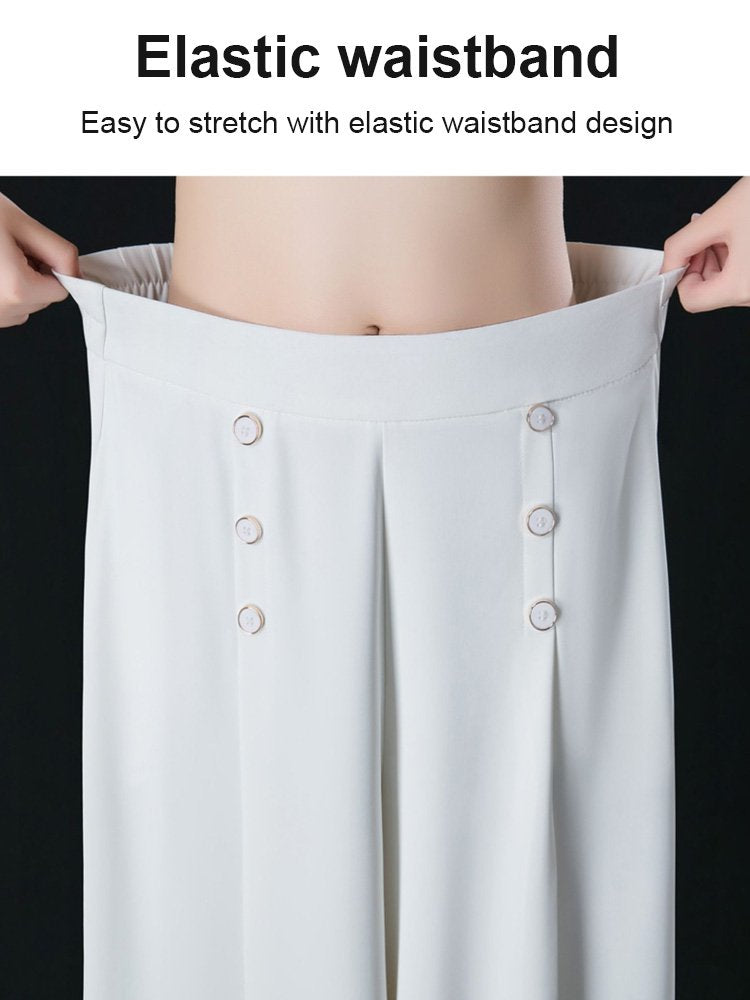 💖【M-5XL】Modno žensko široko plisirano krilo z visokim pasom