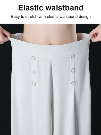 💖【M-5XL】Modno žensko široko plisirano krilo z visokim pasom