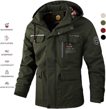 🔥【M-4XL】 2024 Jesienno-zimowa nowa męska ciepła kurtka wiatroszczelna i wodoodporna