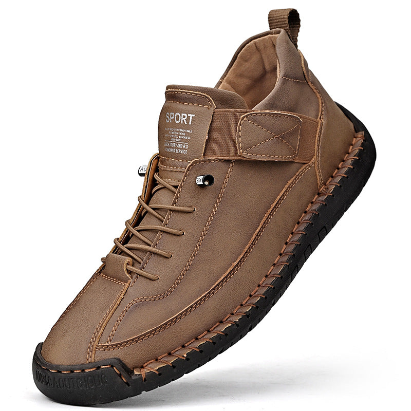 【38-48】Casual obuwie męskie na co dzień, robocze, outdoorowe, szyte buty