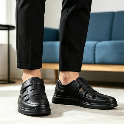 【40-45】Moški poletni čevlji iz pravega usnja – izjemno zračni, udobni za hojo! 👞🌬️