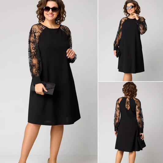 【S-5XL】Elegancka sukienka jesienno-zimowa w nowym stylu