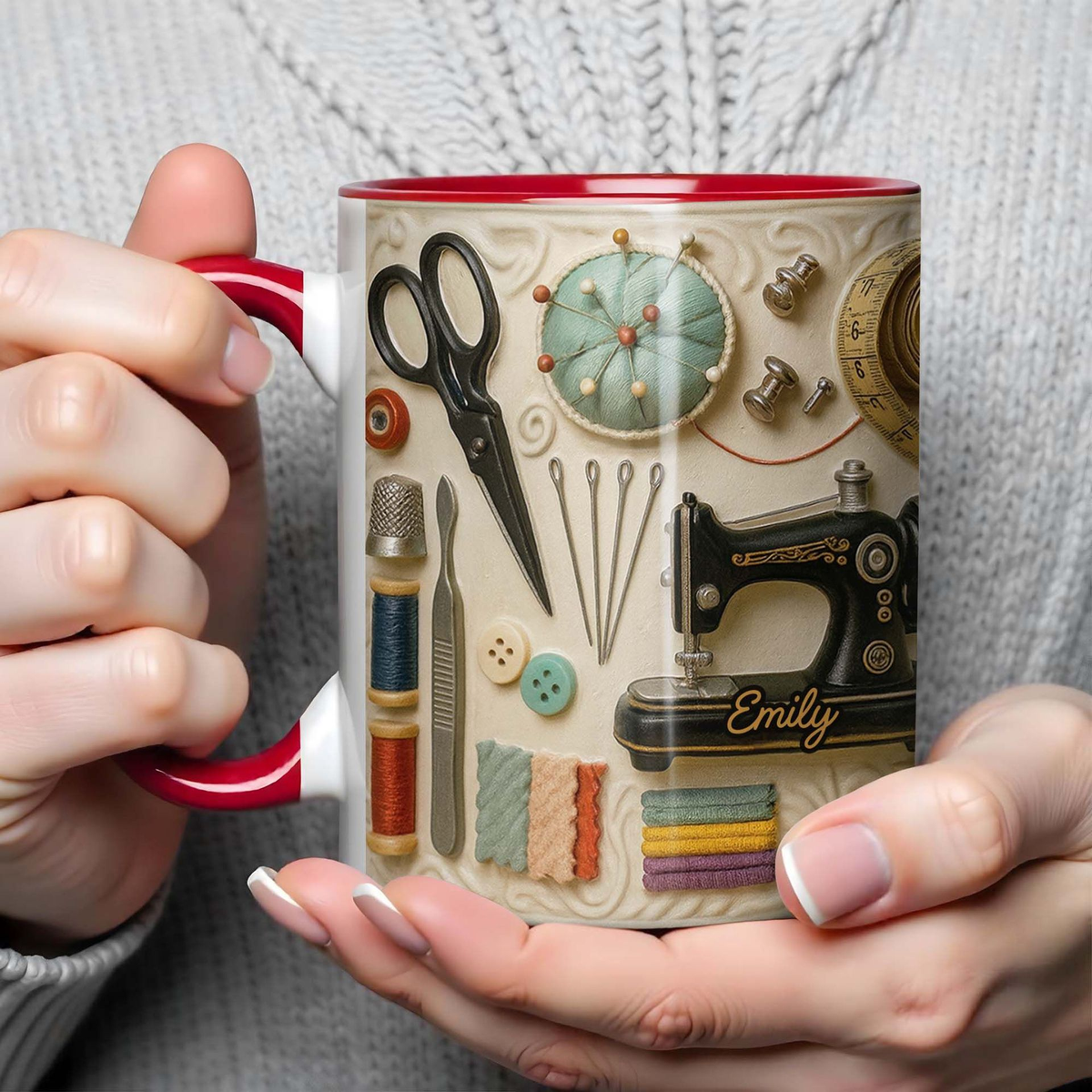 🧵☕Kubek do szycia: idealny prezent dla kreatywnych dusz, które uwielbiają szyć