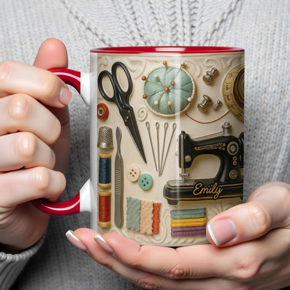 🧵☕Kubek do szycia: idealny prezent dla kreatywnych dusz, które uwielbiają szyć