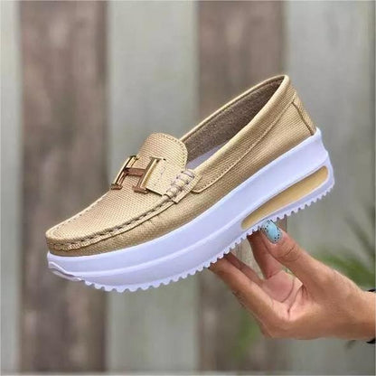 🔥🩰【35-43】2026 nowy styl damskie buty casualowe buty z grubą podeszwą miękkie i wygodne