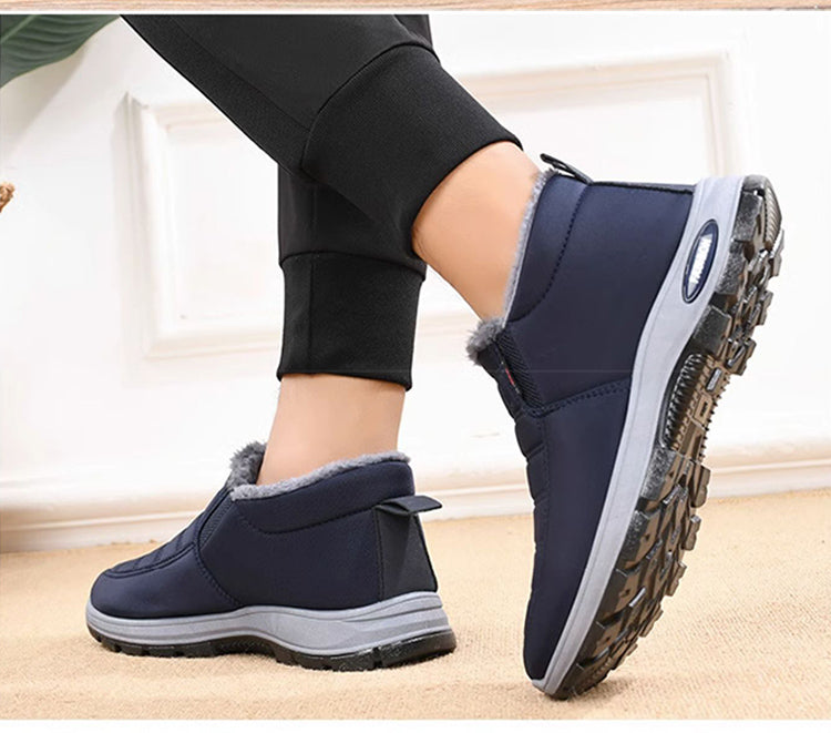 🔥【35-48】Unisex zimski škornji s podlogo iz semiša - topli, udobni in nedrseči, idealni za hladno vreme.