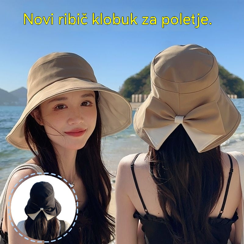 🎀🎀 50 % popusta 👒 | Retro klobuk s pentljo: zložljiv in zračen, nepogrešljiv poletni kos.