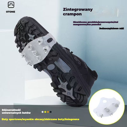 【Kup 2, a 2 dostaniesz gratis】5-ramienne ochraniacze na buty do wędrówek na świeżym powietrzu, antypoślizgowe, odpowiednie do wędrówek po śniegu, wspinaczki górskiej, skałkowej i zimowych powierzchni lodowych