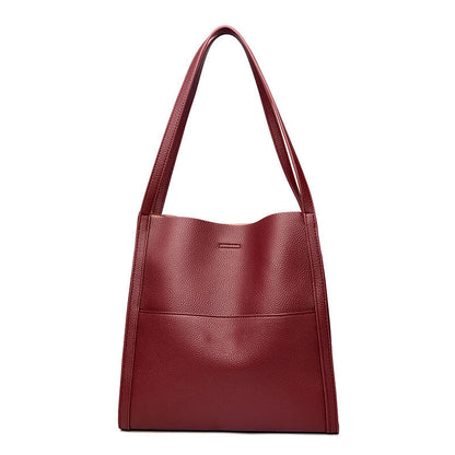 🔥👜👜【45% ZNIŻKI】Prosta, modna, pojemna torba na ramię z miękkiej skóry na jesień i zimę