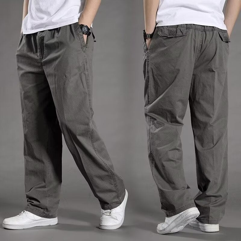 😎👖【Posebna ponudba🔥】Moške ležerne cargo hlače, večje velikosti - ohlapne in udobne