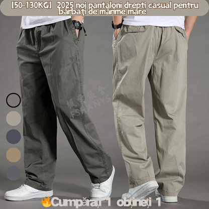 🔥【50-130KG】2026 nove moške hlače plus size casual straight