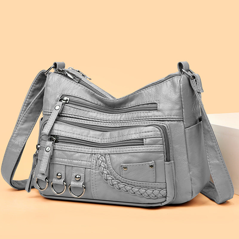 💥👜Nová velkoobjemová měkká kožená taška přes rameno/crossbody pro rok 2025