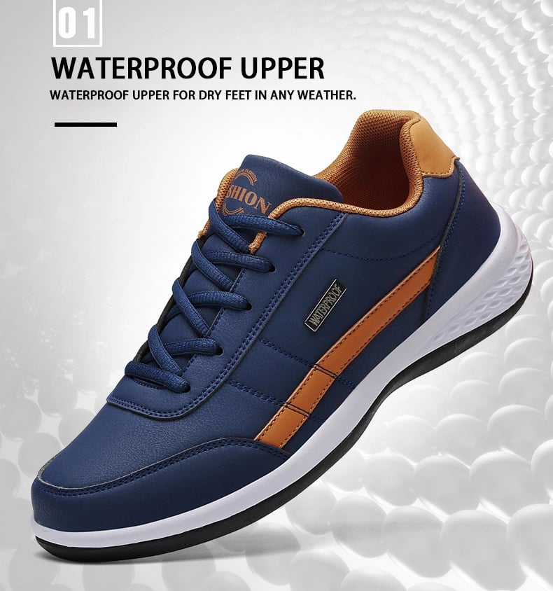 ✨（buty męskie）【38-48】 2025 nowe męskie wygodne skórzane buty sportowe