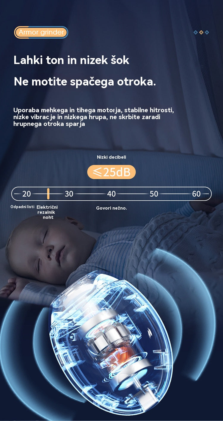 💅 Kupite 1, dobite 1 gratis🔥 Avtomatska pilica za nohte, za varno in nežno nego nohtov 👶🔧