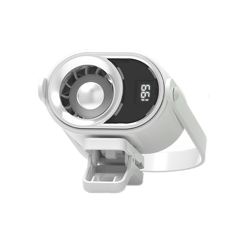 🌀 Ventilator za prostoročno uporabo z LED zaslonom, vgrajeno sponko in 199 nastavljivimi stopnjami