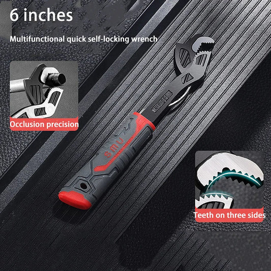 【8 inches】 Samozaciskowy zestaw kluczy wielofunkcyjnych Zestaw kluczy do rur Narzędzie do kluczy przemysłowych