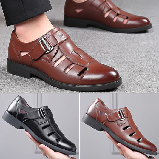 【Časovno omejena ponudba】👞 Elegantni in udobni moški sandali iz pravega usnja