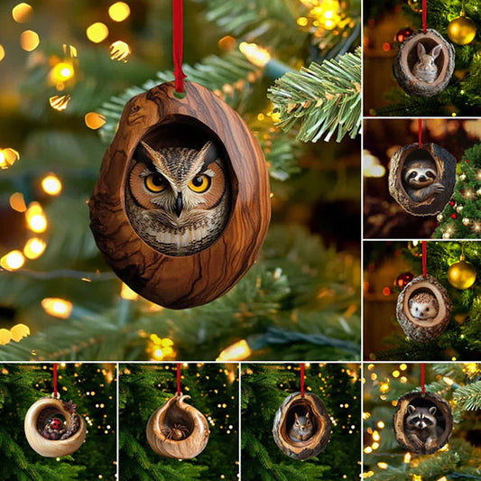 【10 sztuk】🎄Dekoracja choinkowa ze zwierzętami. małe ozdoby zwierzęce