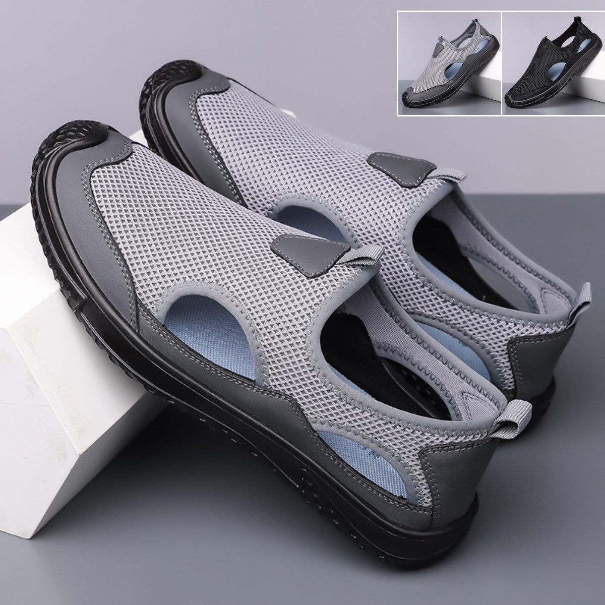 👟Oferta especial de verano🏆【Tallas 38-46】Nuevas sandalias de verano 2026 para hombre, malla transpirable, ligeras y antideslizantes.