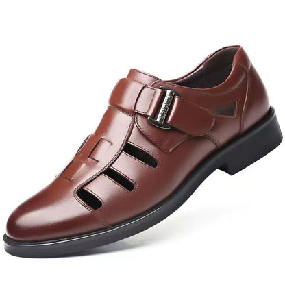 【Časovno omejena ponudba】👞 Elegantni in udobni moški sandali iz pravega usnja