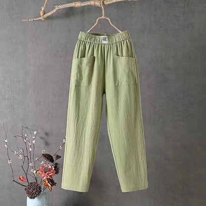 🌿🌈【M-4XL】2026 Wiosna Nowe Damskie Spodnie Szerokie Nogawki Wygodne Spodnie Casualowe