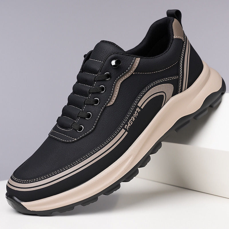 【39-45】Wodoodporne i pyłoszczelne skórzane trampki z miękką podeszwą i wygodne w noszeniu