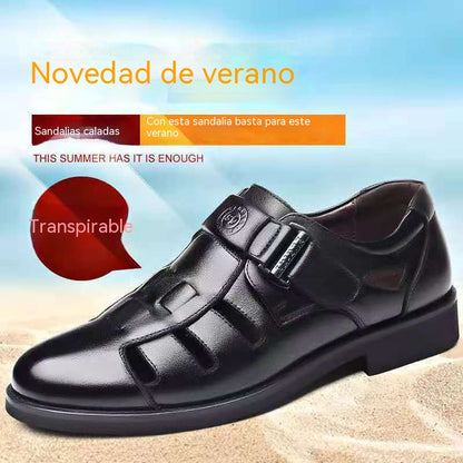 【Časovno omejena ponudba】👞 Elegantni in udobni moški sandali iz pravega usnja