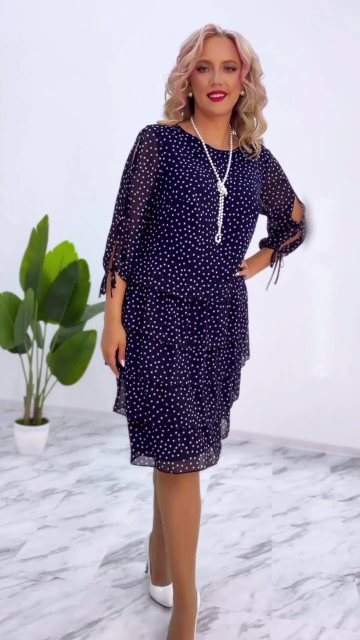 👗💖[Nowy produkt] 🥰 🛒[S-5XL] 2026 nowa elegancka luźna sukienka w kropki luźna i wygodna
