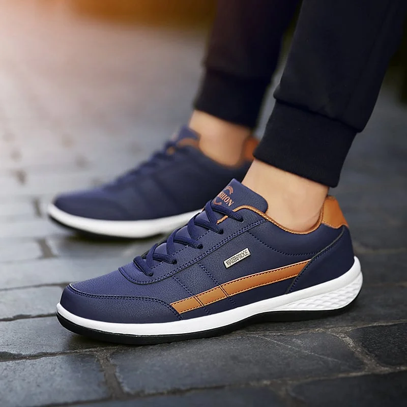 ✨（buty męskie）【38-48】 2025 nowe męskie wygodne skórzane buty sportowe